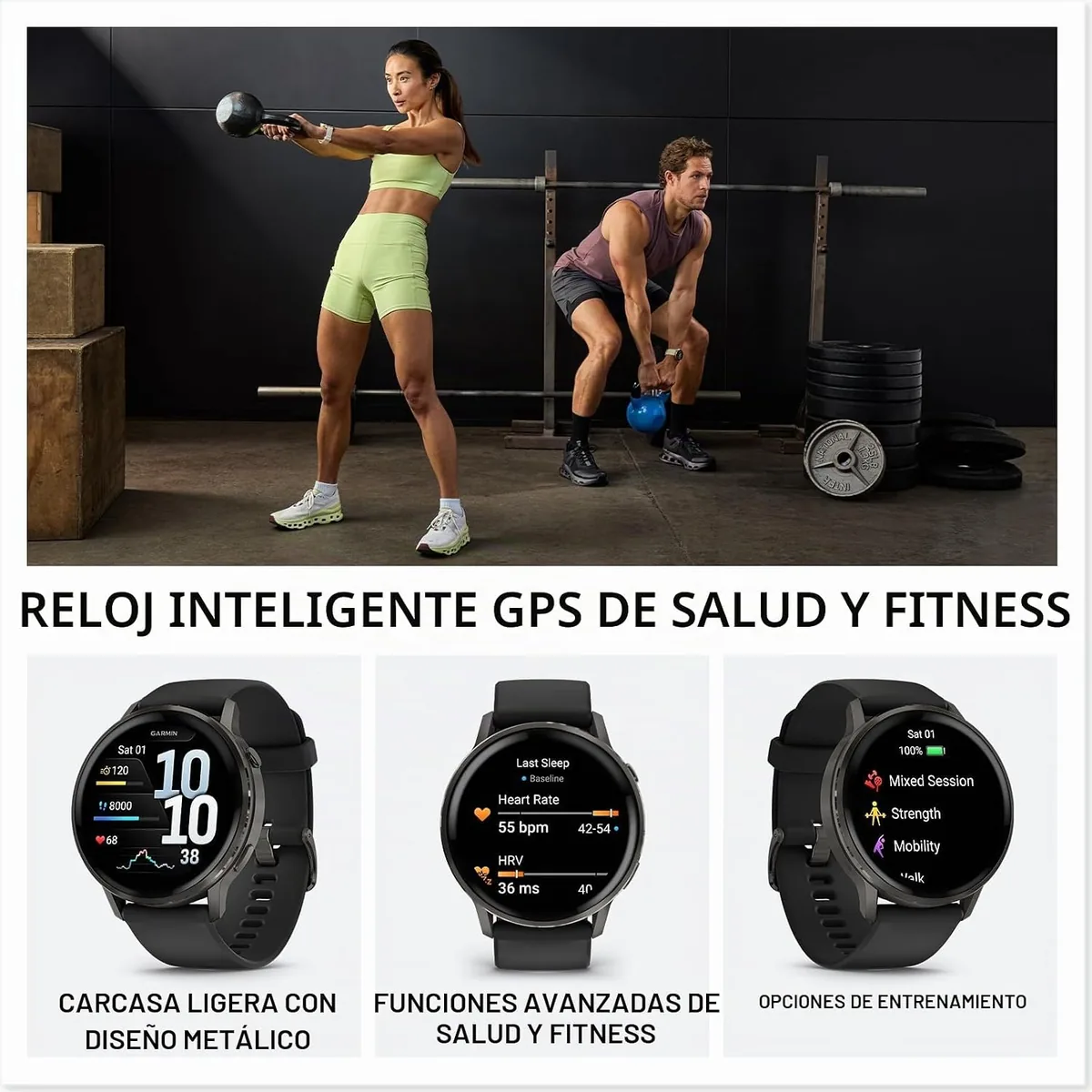 Vista 2 de Garmin Venu 4 (45 mm)